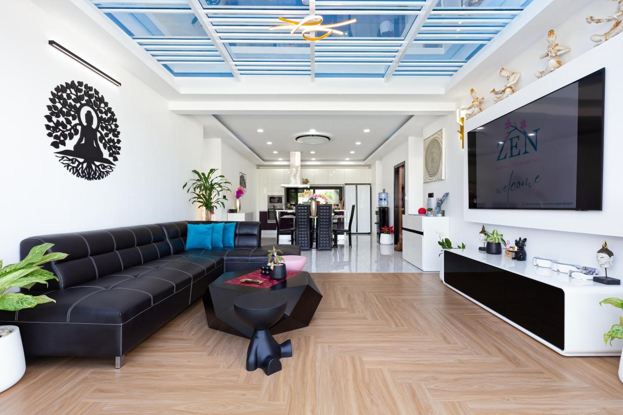 2ms Zen Luxury For Family & Friends, 4 Bdr, Private Pool, Rooftop, Kids' Playground 別墅 Rawai